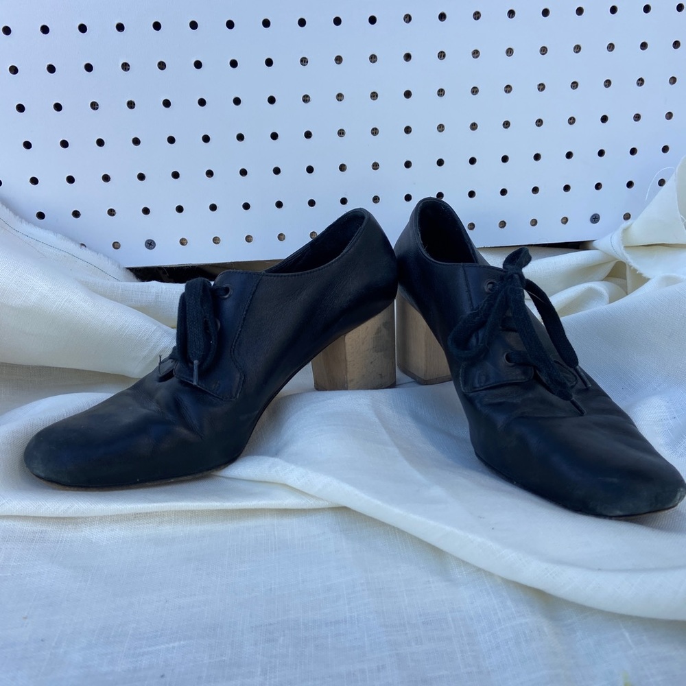 Shaina Mote Leather Bootie Heels